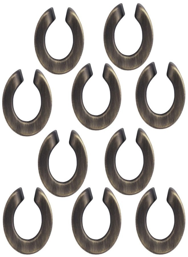 Atom 1.3 Inches Zinc Cabinet Puller Knobs | Brass Antique Finish | Office Wardrobe Door Handle, Kitchen Drawer Cupboard Furniture Pulls Knob Hardware (ZK-629), Pack of 10 - Image 1